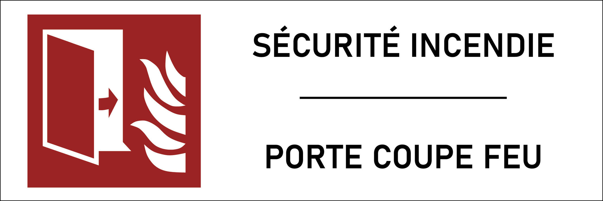 Panneau Porte coupe feu