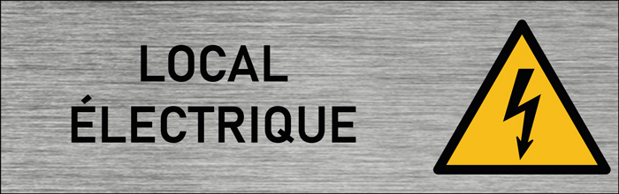 Plaque de porte local électrique